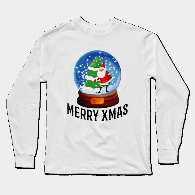 Merry Xmas Long Sleeve T-Shirt by Dorran